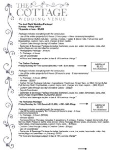 The Cottage Wedding Venue