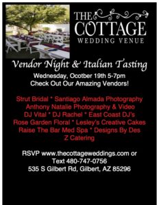 The Cottage Wedding October Open House