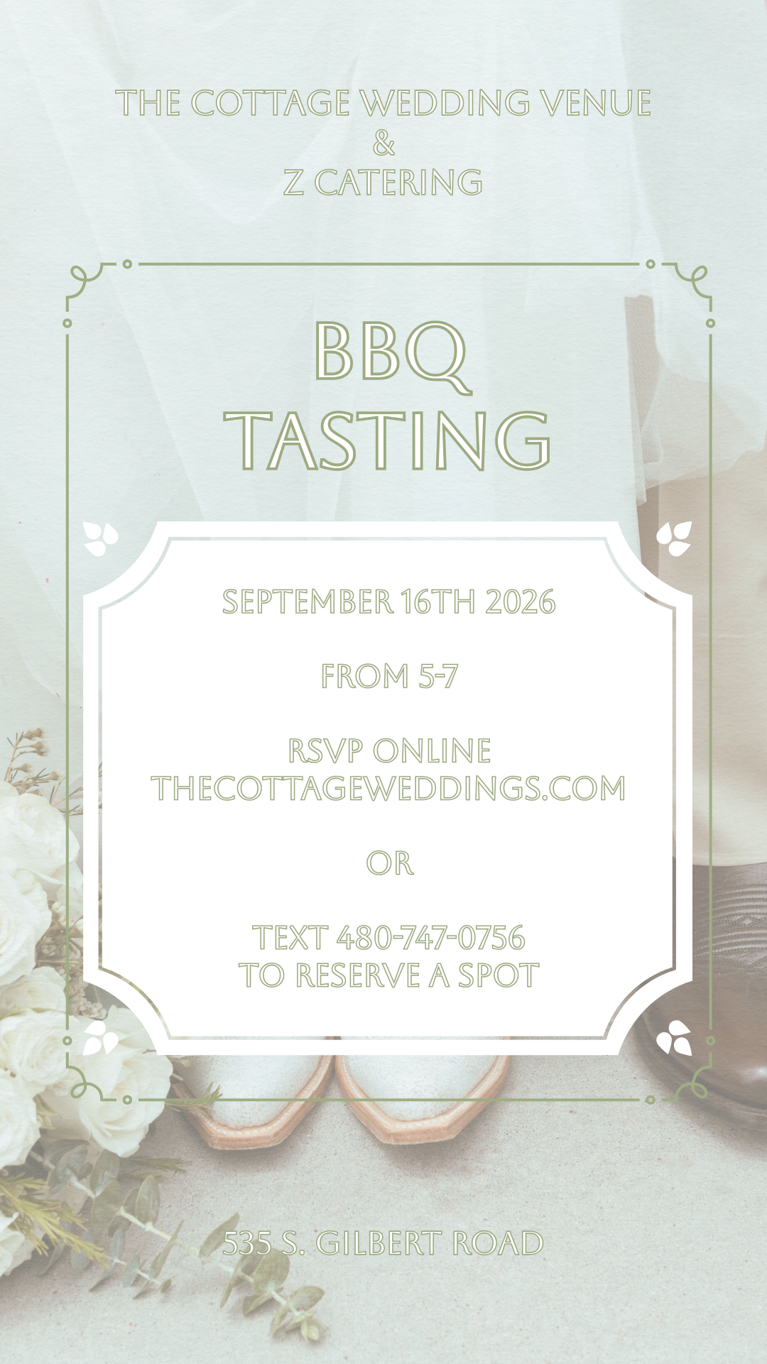 The Cottage Weddings Tasting sept-16-2026